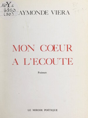 cover image of Mon cœur à l'écoute
